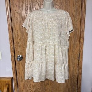 Floral Cream Women's Top